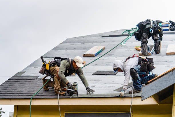 Professional Roof Installation technician working in Standish, ME